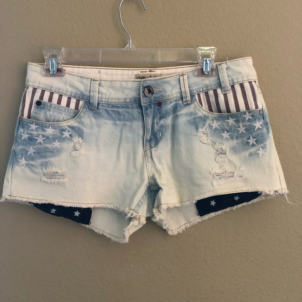 Denim shorts